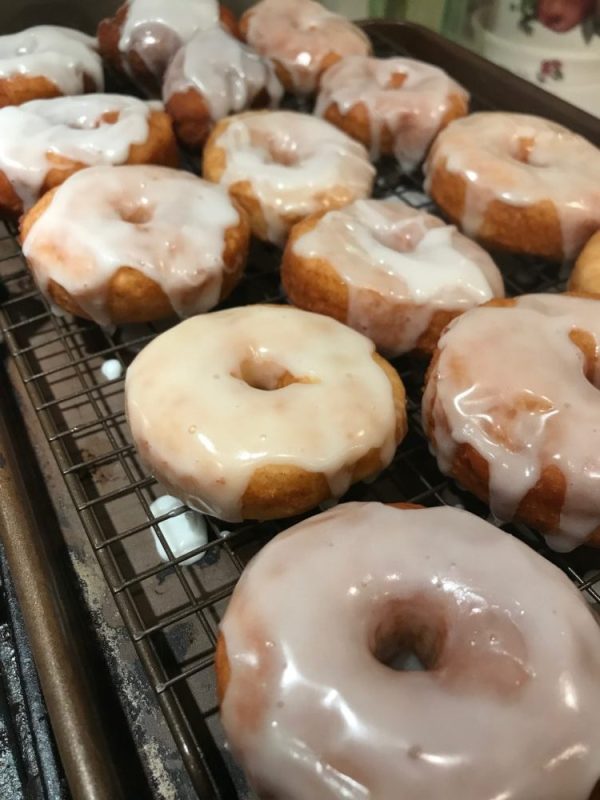 Vanilla Glazed Homemade Donuts
