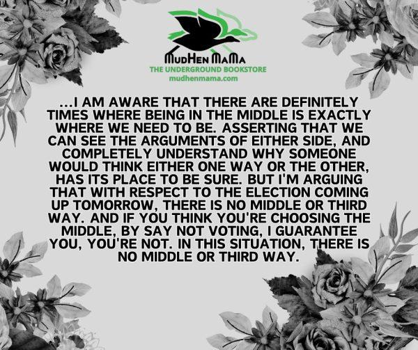 Right now, there is no middle way